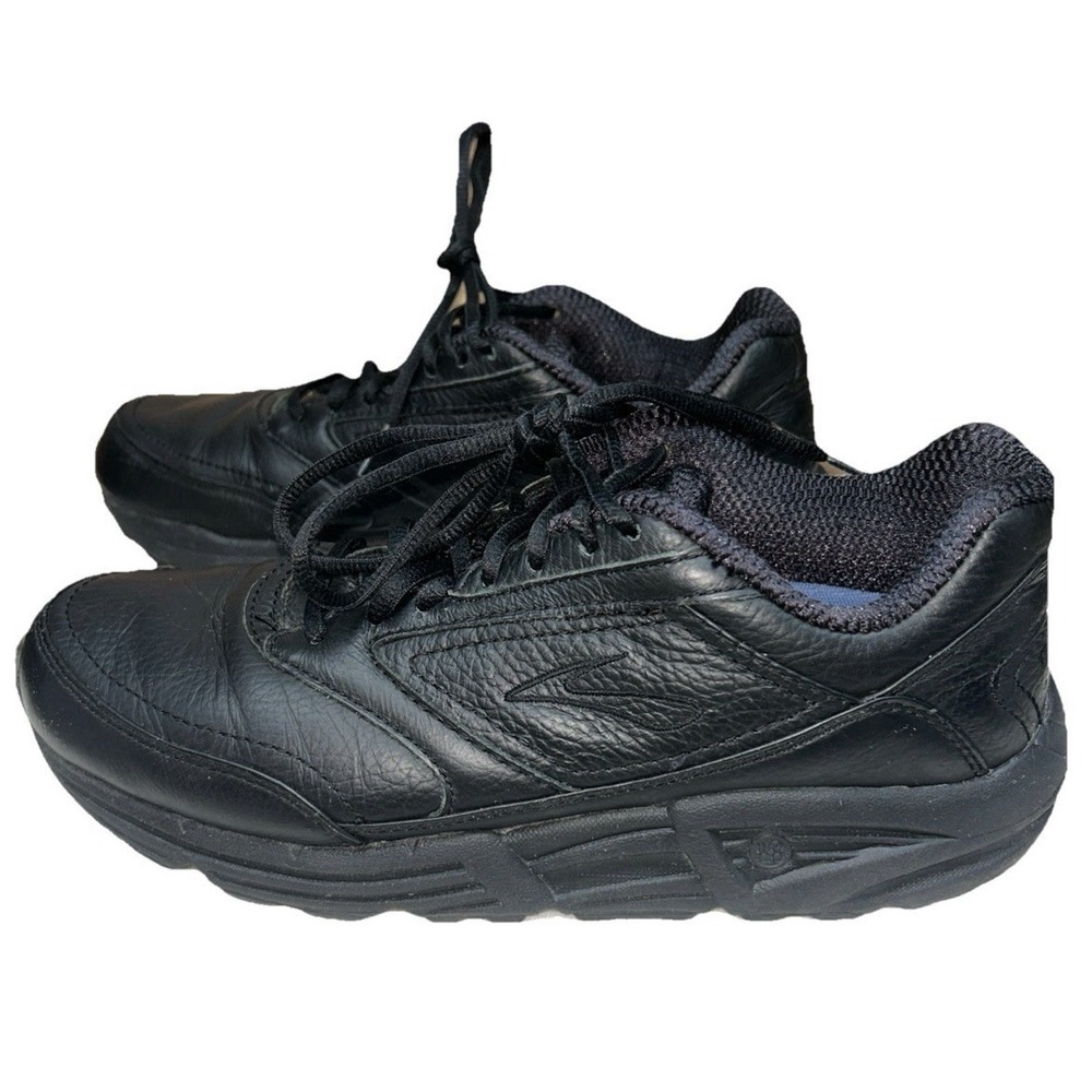 Brooks Addiction Walker Men's Size 10 Solid Black Shoes Medium